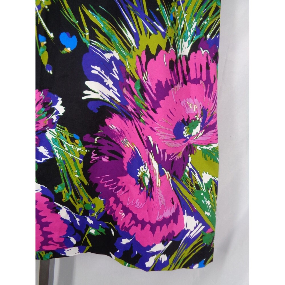 Lane Bryant Floral Skirt Plus Size 22 Black Pink Purple New - Picture 5 of 10